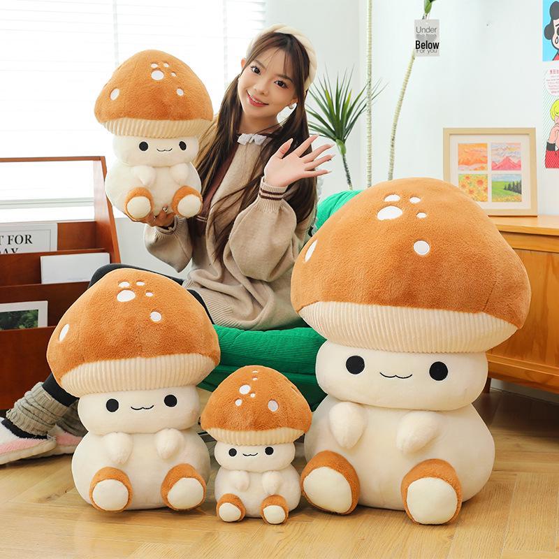 Adorable Mushroom Plush Toy - Cute Doll Pillow for Kids
