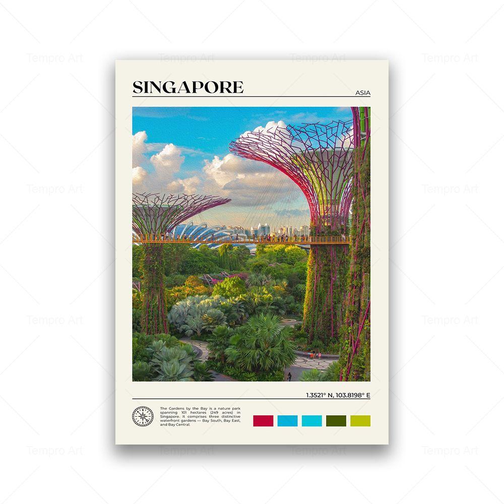 

Азиатский туристический холст, постер, Вьетнам, Филиппины, Япония, Южная Корея, Индия, Китай, Сингапур, городской пейзаж, принты, декор для гостиной, стены 21x30cm No Frame