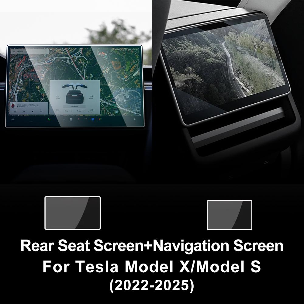 Car Tempered Glass Protective Film For Tesla Model X S -25 Auto GPS Navigation Screen Protector Display Interior Accessories