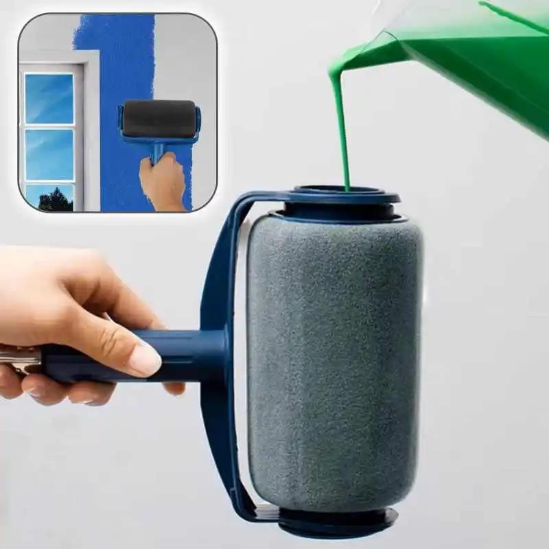 Paint Stick Roller PP and Sponge Paint Edger Tool for Walls with Ergonomic Handle Convenient Paint Brushes for Household Tools