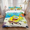 3-delige SpongeBob SquarePants Beddengoed Set 1 Zachte Dekbedovertrek + 2 Kussenslopen, Wasbaar in de Machine Geschikt voor Alle SeizoenenF084