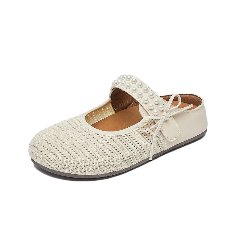 Fashion 2025 New Fashionable Breathable Thick Bottom Slip-On Sandals Mesh Upper Summer Head Cover Slippers Comfortable Sole