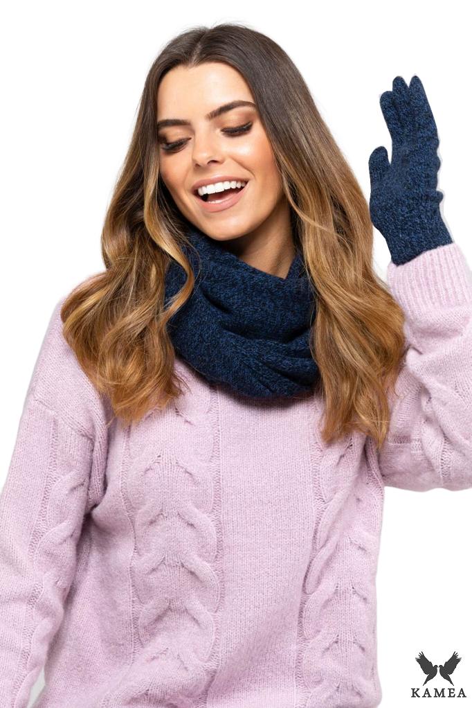 Anna Gloves Navy Blue