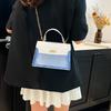 Retro Fashion Ladies Small Shoulder Bag With Lock Closure For Street Style Outfits