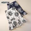 Summer Women Floral Skirt Kroean Fashion High Waist Slim Short Skirts