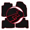 Velour Floor Mats with Red Edge For: Lexus NX 200T Crossover (2014-)