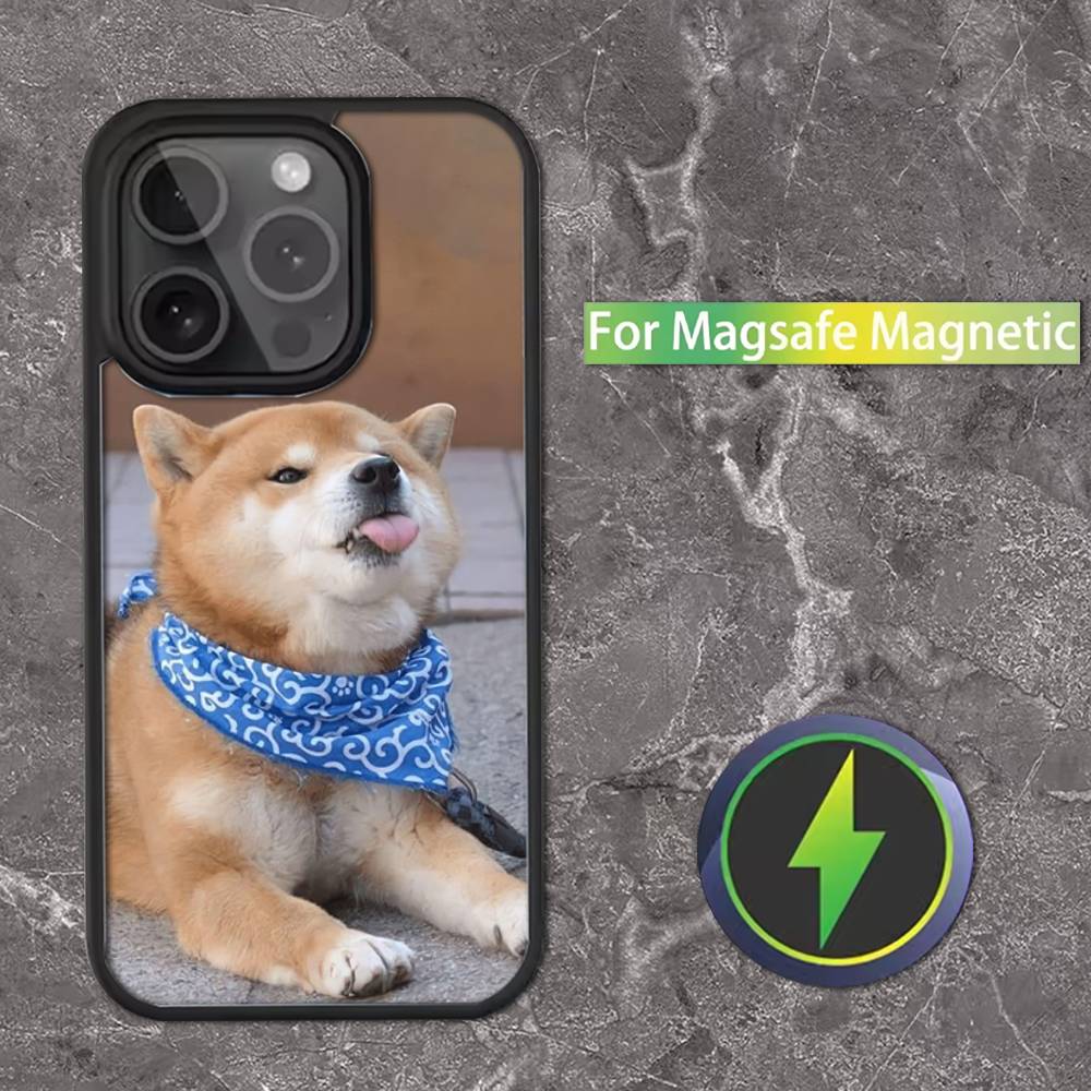 Animal Shiba Inu Dog Cute Phone Case For iPhone 16,15,14,13,12,11,Pro,Max,Plus,Mini,SE Magsafe Magnetic Wireless Charging