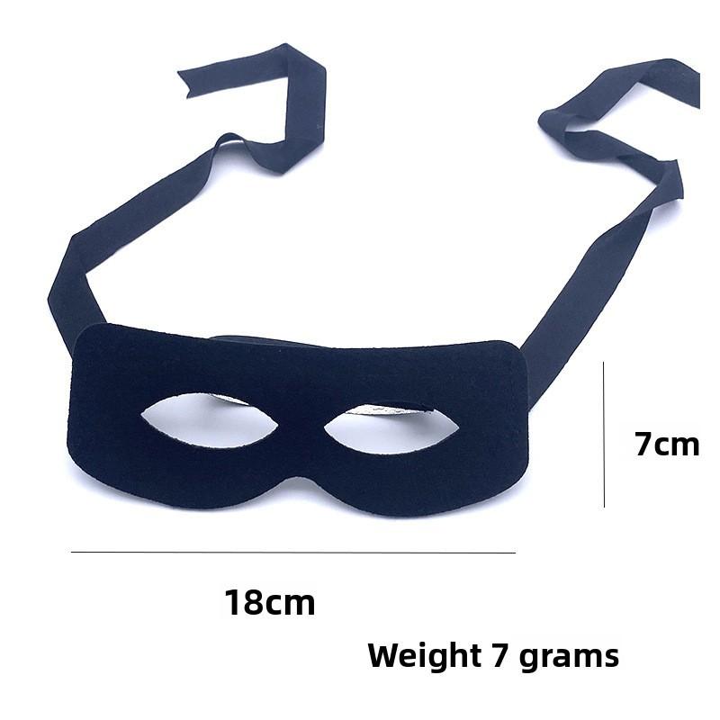 Halloween Costume Mask Eyepatch Black Fabric Cosplay Prop For Kids And Adults