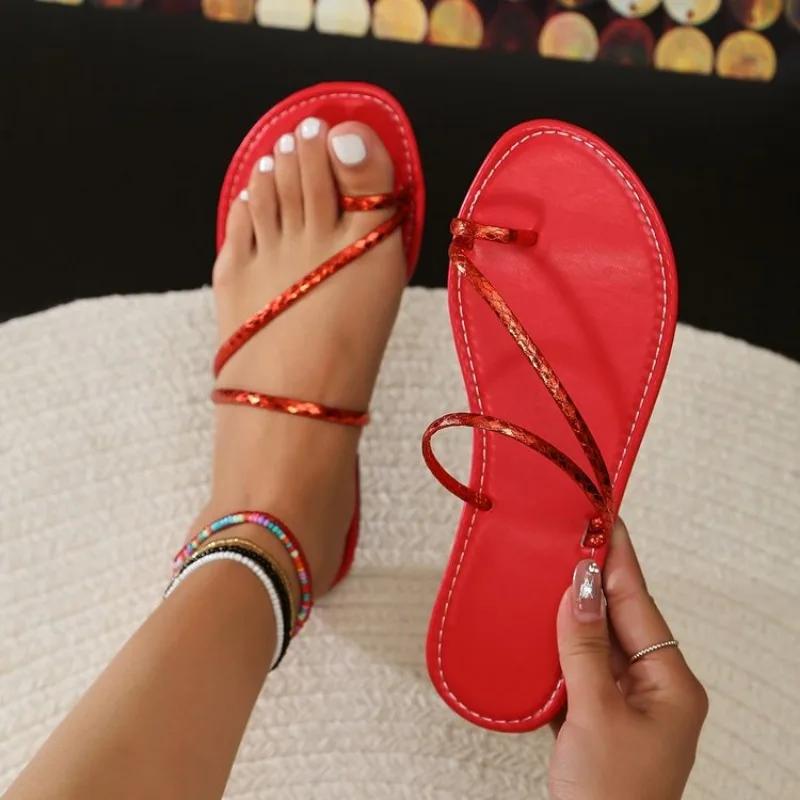 Summer Women's Slippers Roman Fashion Designer Flat Sandals Latex Soft Sole Shoes Female Breathable Beach Flip-flops Slippers