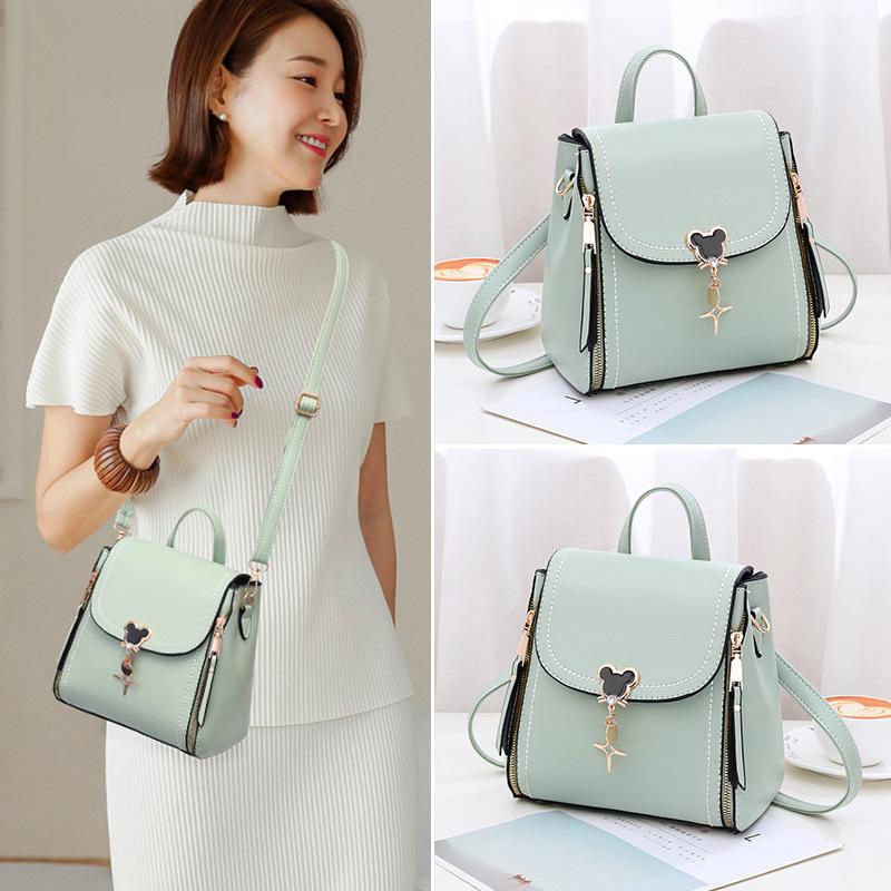 Internet celebrity small square bag double shoulder women's backpack popular bag 2025 new trendy versatile shoulder messenger bag women's bag