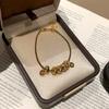 18k Gold-Plated Zircon Coin Bracelet: Elegant, Retro-Chic Chinese Jewelry