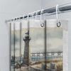 High-quality waterproof shower curtain featuring a lighthouse design for bathroom decor modern style home accessory with durable