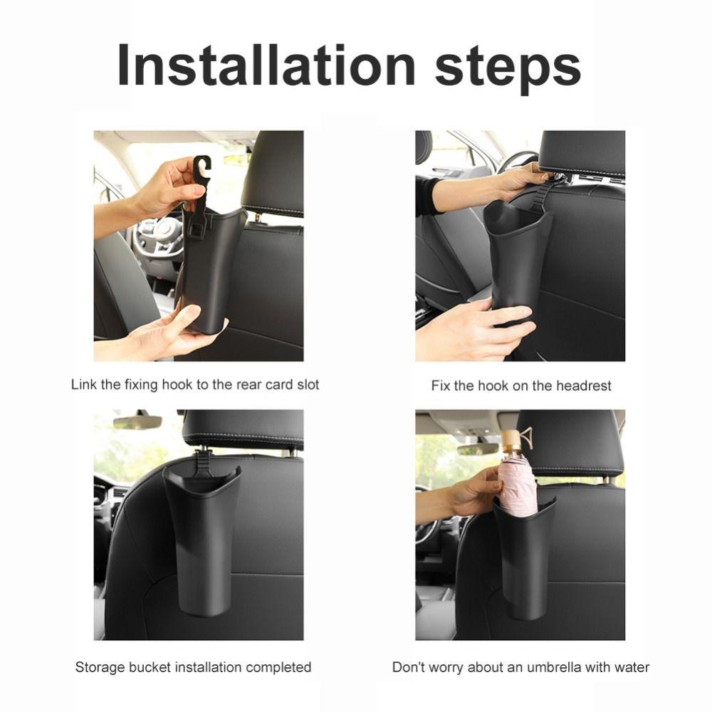 Cup Holder Folding Umbrella Cup Holder Umbrella Storage Bucket Car Trash Can Car Umbrella Holder