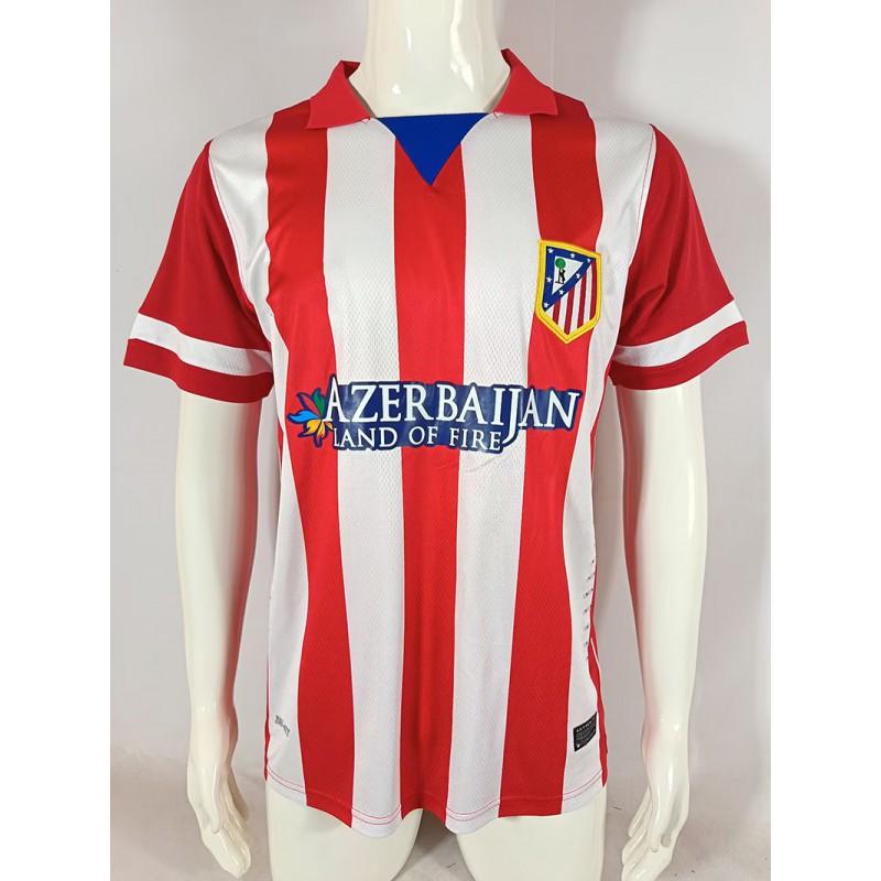2004-05 Atletico Madrid Retro Soccer Jersey Torres 9 Simoni 14 Short Sleeve Long Vintage Football Shirt