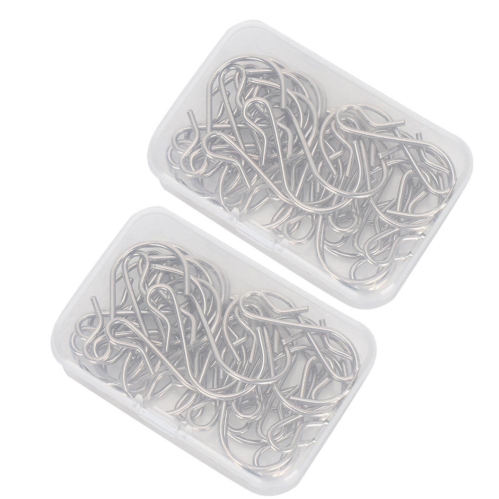 

60 шт. S-образных крючков Многофункциональные металлические вешалки для украшений Шторы для спальни