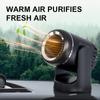 SEAMETAL 12V Car Heater Protable Air Heating Fan Energy Saving Fast Heating Defroster Demister 2 In 1 Dashboard Heater Fan Combo