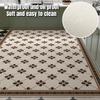 Tappetini da Cucina Classici Francesi Area Ampia Pelle Resistente all'Olio Tappeto Lavabile Decorazione per la Casa Tappeti da Balcone Antiscivolo Personalizzabili