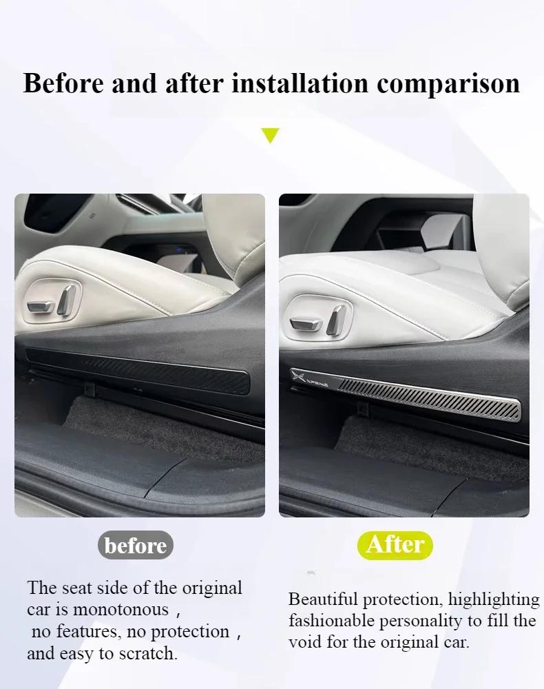 For XPENG G6 Under-Seat Air Vent Cover Anti-Clog Guard Upgraded ABS Interior Protector Custom Fit Accessories Tools Xiaopeng Car