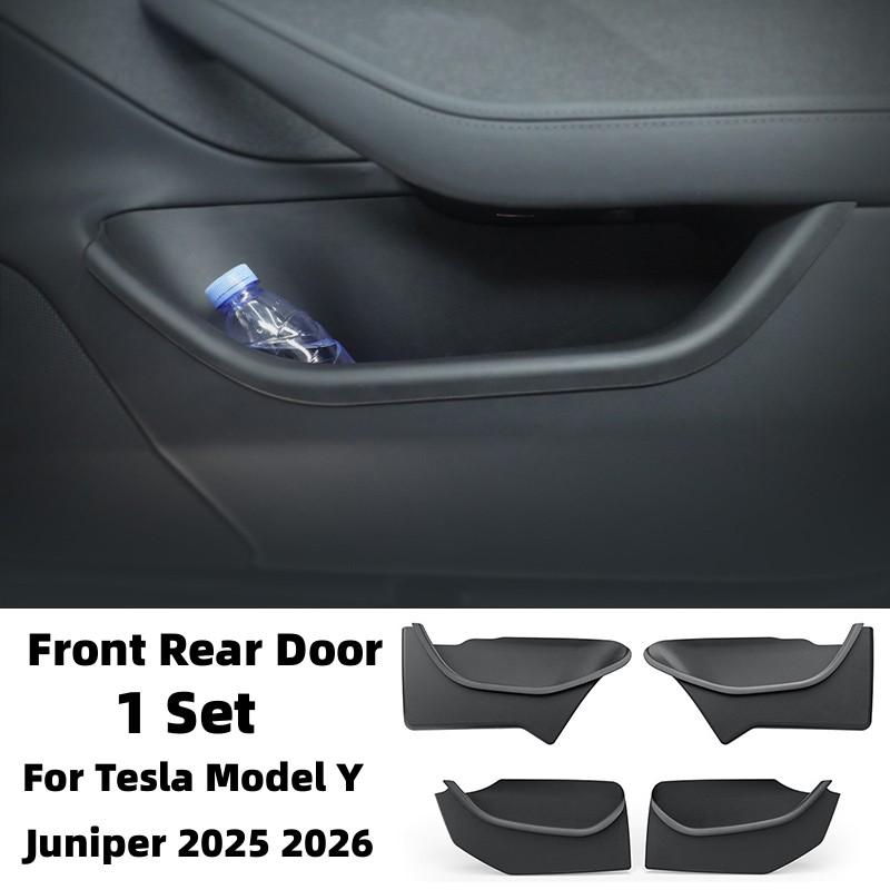 Car Door Handle Filler Storage Box Inner Handle Organizer Tidying Tray For Tesla Refreshed Model Y Juniper 2025 2026 Accessories