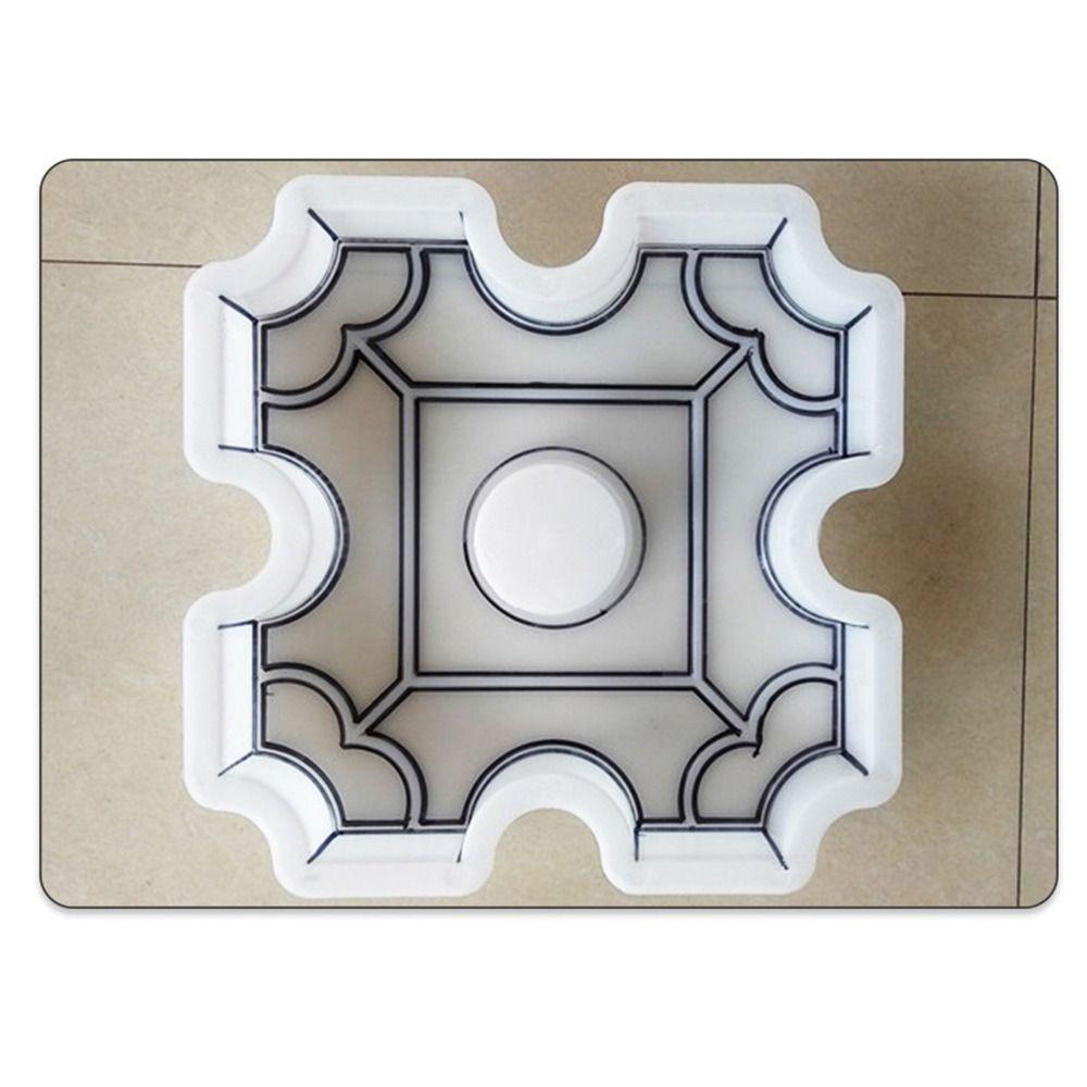 1Pcs 25x6cm Paving Brick Mould Plastic Reusable Stepping Stone Paver DIY Hollow Grass Concrete Path Maker Mold