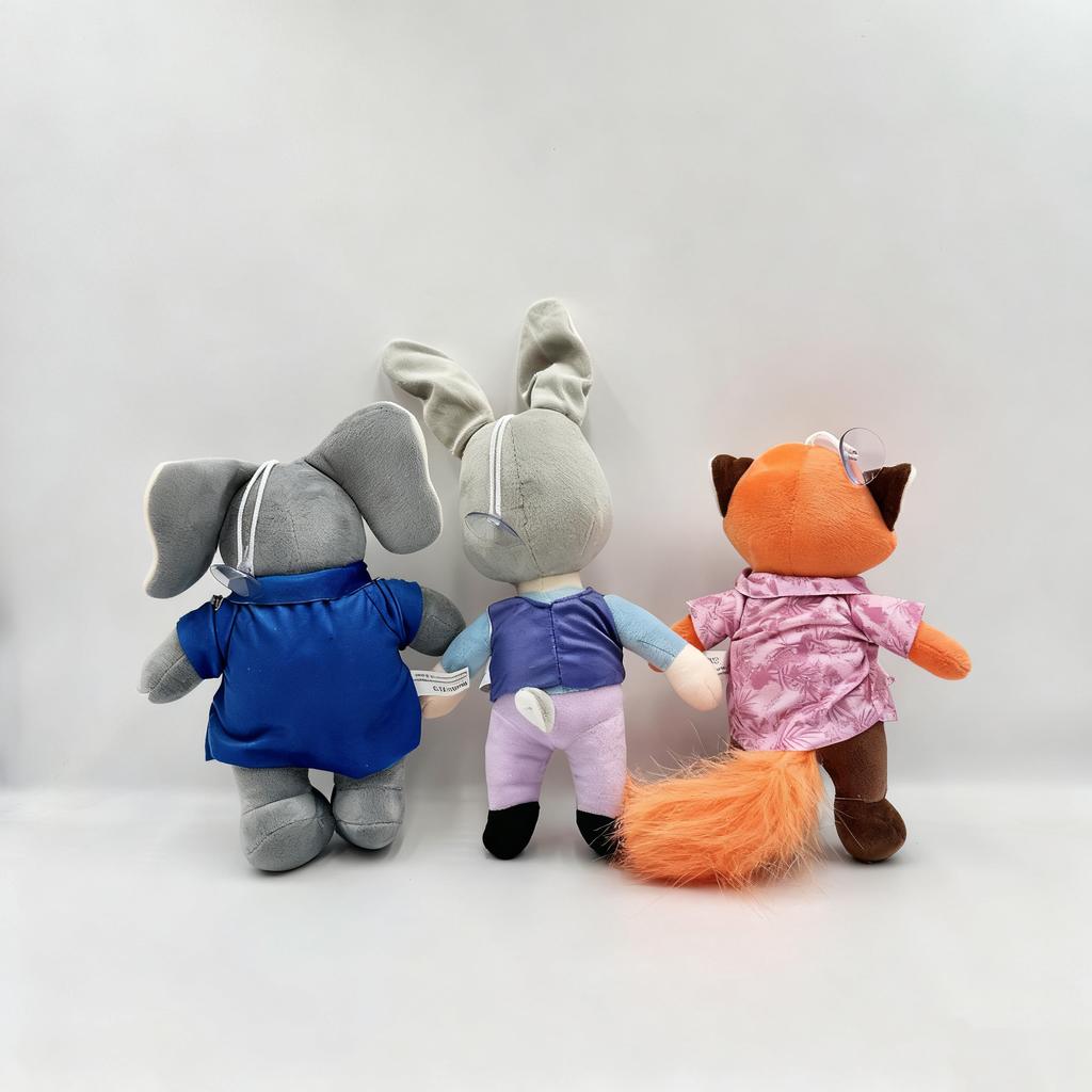 Zootopia Character Nick Wilde Judy Hopps Cartoon Cute Plush Animal Toy Doll Model Birthday Christmas Gift For Children Friends