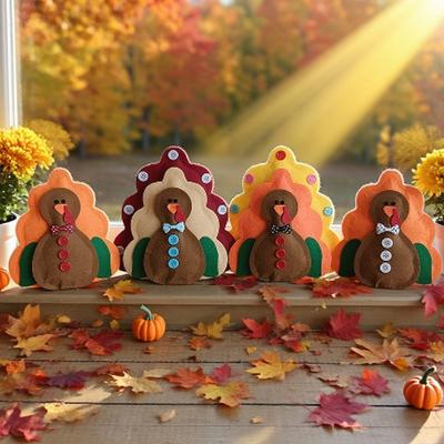 Thanksgiving-Truthahn-Figur Perfekt für Herbst-Zuhause und Sichere Familientreffen