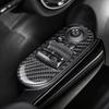 Bright Carbon Fiber Car Interior Door Window Button Panel Sticker For Mini F56