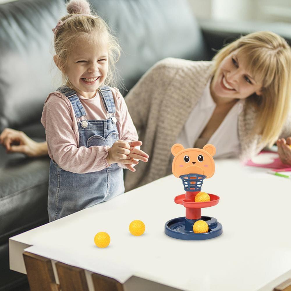 Bathing Games Educational Toys Spin Track Toy Set Rotating Track Set Ball Drop Roll Swirling Tower