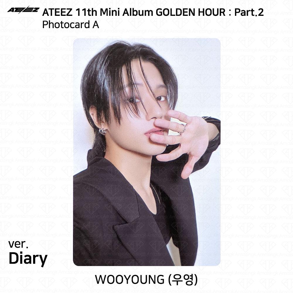ATEEZ Cel de-al 11-lea Mini Album Ora de Aur Pt.2 Pentru Jurnal pentru Ver Photocard Carte poștală