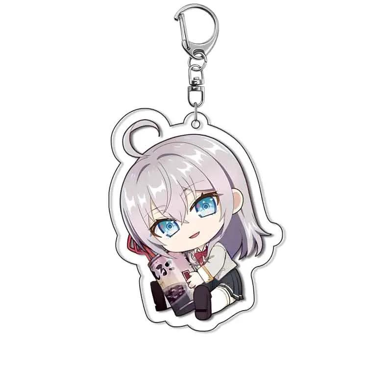 1pc Anime Sometimes Hides Her Feelings in Russian Cartoon Keychain Masachika Alisa Yuki Suou Bag Tag