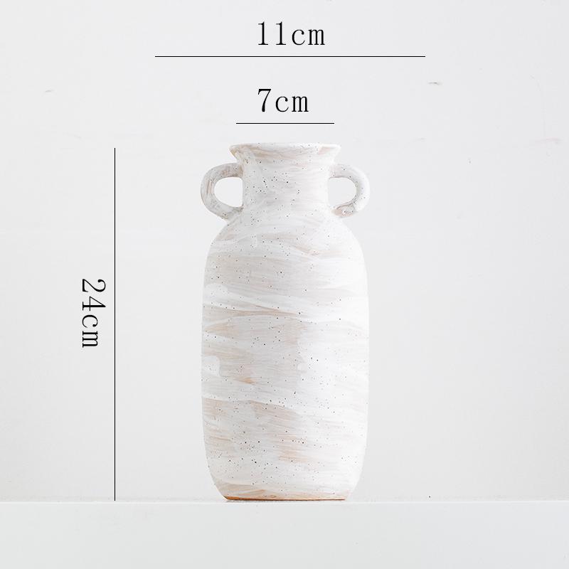 Retro Keramikvase für Wohnzimmer oder Schreibtisch Blumenarrangement