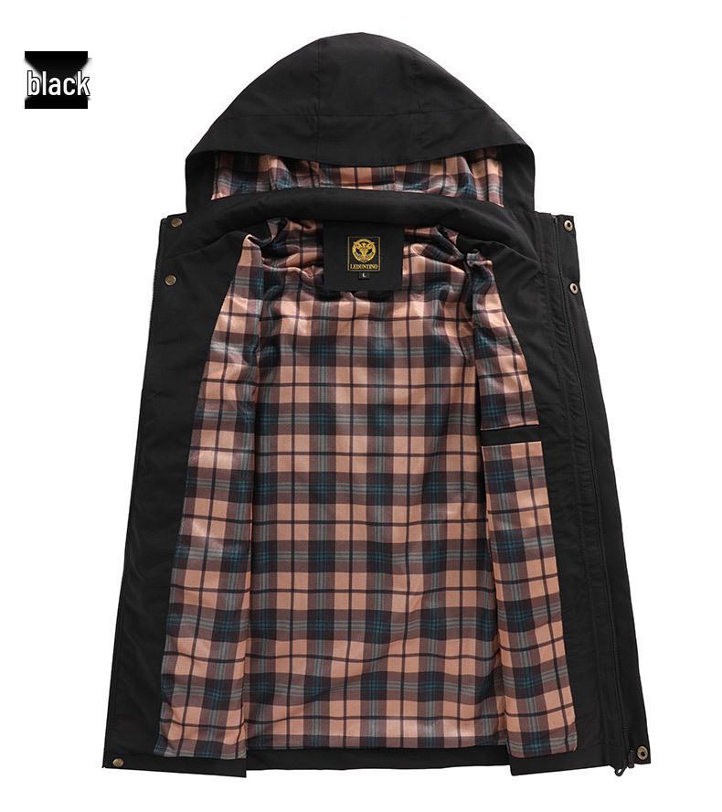 Men's Waterproof Hooded Windbreaker Jacket Parka Coat - Outdoor Casual Wear