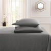 2Piece Brusheds Microfiber Queen Pillowcases Stains Resistant with Envelope Style for Bedroom Elegances