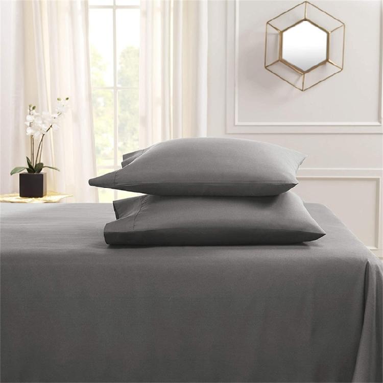 2Piece Brusheds Microfiber Queen Pillowcases Stains Resistant with Envelope Style for Bedroom Elegances