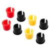 Pack of 10 Plastic Valves Caps Valves Plugs for Bicycles Tires In 3 Color Easy Installation Enhancing Seal and Safety