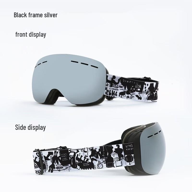 Yiling Adult Anti-Fog Spherical Ski & Cycling Goggles