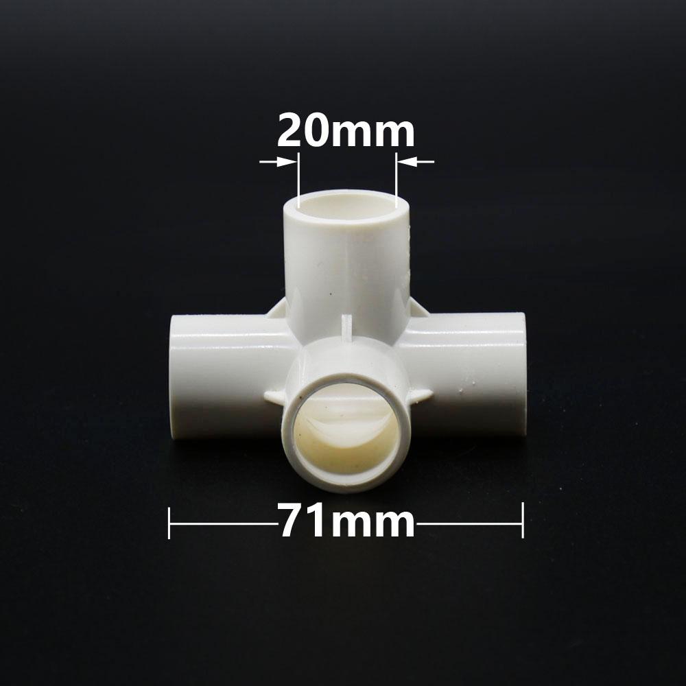 20/25/32/50mm PVC Connector 3/4/5-way Plastic Coupler Three-DimensionalWater Supply Pipe Fittings DN15/20/25/40