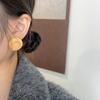 Cord Pattern Metal Layered Stud Earrings Light Luxury Retro Exquisite High-End Atmosphere Commuter Personalized Earrings