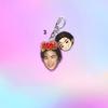 7pcs BTS Keychain, Bangtan Boys Photo & Cartoon Keyring with Name Tag, Cute Kpop ARMY Fans Bag Charm, Kpop Idol Bag Pendant