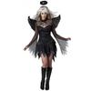 Halloween Masquerade Play Costume White Angel Black Demon with Wings