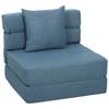 Sleeper Chair Recliner Guest Bed, Removable Cover, 70 cm x 70 cm x 61 cm, Dark Blue
