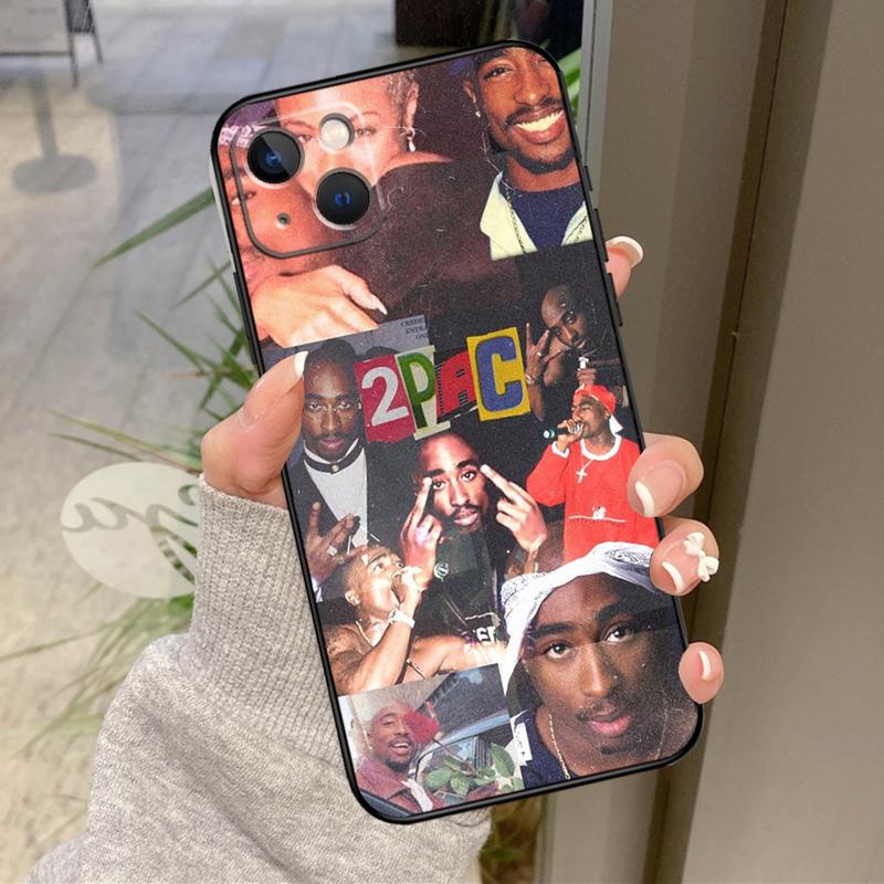 Rapper 2pac Singer Tupac Case For iPhone 16 Pro Max 15 14 12 11 13 17 Pro Max Plus 12 13 Mini 16e 17 Air Back Cover