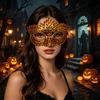 Adjustable Elastic Strap Mask Rhinestone Masquerade Mask, Eye for Halloween Party Ball Gala Chic Carnival Cosplay, Sparkling Hollow Costume