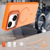 KEYSION Matte Hautgefühl Linsenständer Handyhülle für Magsafe für ZTE Blade A35E Magnetische Stoßfeste Rückabdeckung für ZTE Blade A35E