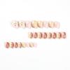 Brown Little Bear Caramel Pink Cloud False Nail Press-Ons