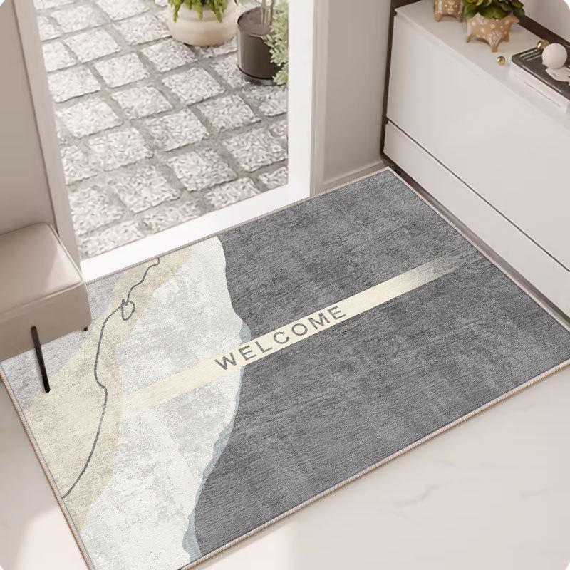 Modern Crystal Velvet Non-Slip Door Mat for Bathroom & Bedroom