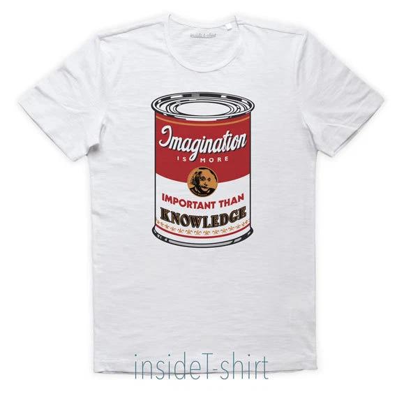 EINSTEIN IMAGINATION T-SHIRT Campbell Soup Jersey Warhol Pop Art T-SHIRT MAN M