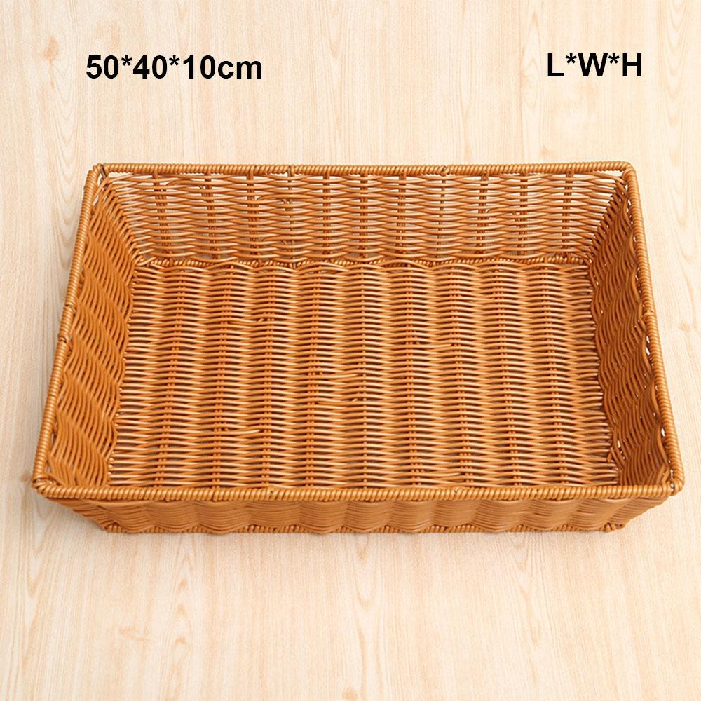Hardness Rattan Wicker Woven Serving Baskets Handwoven Rattan Basket