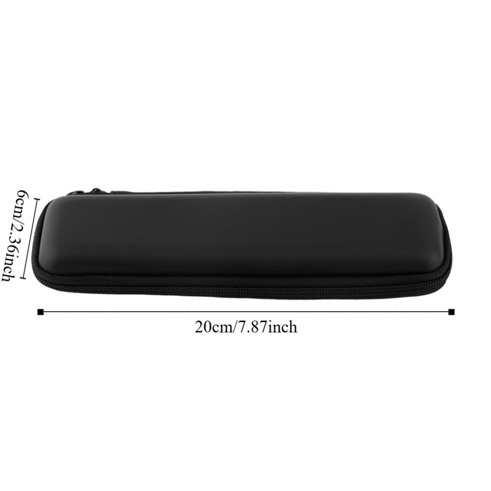 Portable EVA Pen Case 20*6*3.5cm Waterproof Casing Stationery Holder Small Size Black Stylus Pen Case Daily Carry