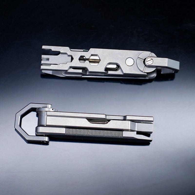 Titanium Detachable Pry Scalpel Hand Bottle Opener Wrench Nail Puller Screwdriver Multi-function Tool Crowbar Outdoor EDC Tool